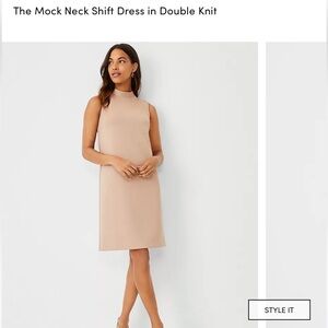 Ann Taylor Mock Neck Sheath Dress 10 NWT